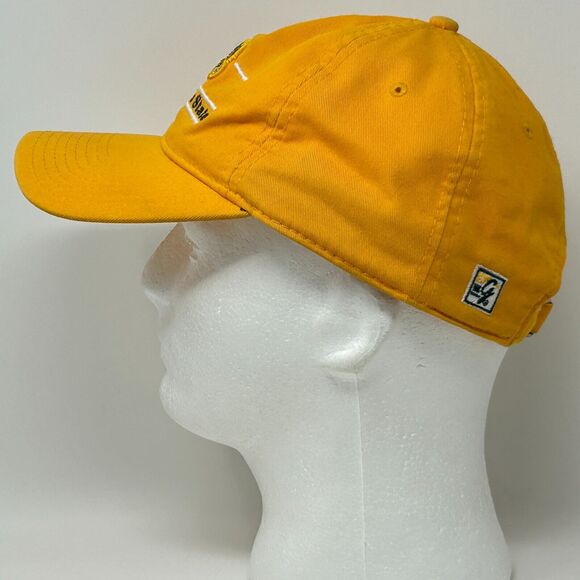 North Dakota State Bison Dad Hat Baseball Cap NDSU 3 Bar Line The Game Yellow - Picture 9 of 12